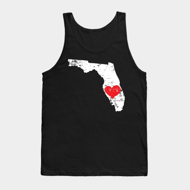 <3 Florida Love Gift T Shirt for Men Women and Kids Tank Top by HopeandHobby